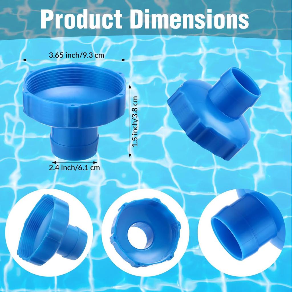 Pool Hose Adapter Kit Easy To Use Hose Fittings Pool Adapter Plastic Material for Swimming Pool Vacuum Filter Pump