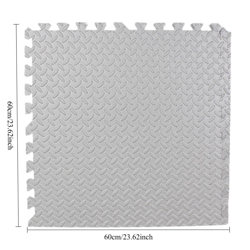 60*60cm 8 Pcs Tiled Flooring Children's Anti Fall Foam Play Mat EVA Non Slip Interlocking Floor Mat for Living Room Home Decor