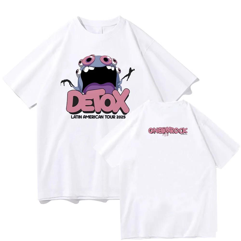 ONE OK ROCK Detox Europban Tour Summer Extralarge Hip Hop Harajuku YK22026 Summer Pure Cotton 100 Printed Loose Tshirt