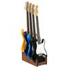 STRICH L-4EW Wooden Floor-Mounted Guitar Stand, Holds 4 Guitars, Front Display, Space-Saving, Multi-Guitar Stand for Home, Studio, and Stage Use,