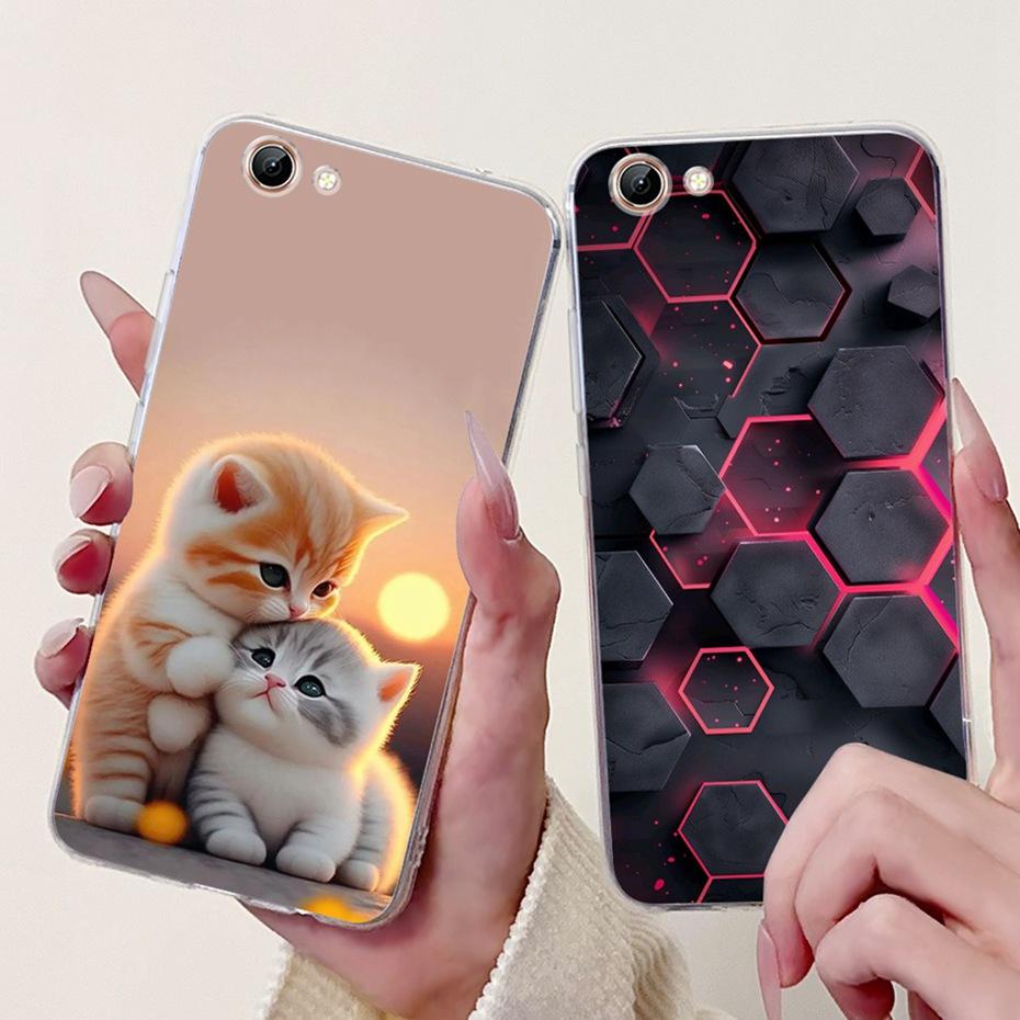 Новый дизайн чехла для телефона Vivo Y71 Y71i Y71A Прозрачная задняя крышка из ТПУ для Vivo 1724 1801 1801i Y71 Y 71i 4G Мягкие силиконовые чехлы