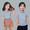 Детские летние футболки с коротким рукавом Детская одежда Средний Большой Детская футболка Хлопковая полосатая рубашка-поло