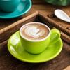 75ml/200ml Ceramic Mug Latte Art Cup With Saucer for Cappuccino Manual Brew Coffee Cup New Bone China for Coffee Shop Barista