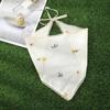 Wraps Embroidered Hair Scrunchie Turban Triangle Scarf Sweet Flower Triangle Bandana  Party