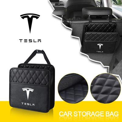 Органайзер на спинку сиденья автомобиля, Подвесная сумка для хранения для Model 3, Model S, Model X, Model Y, Roadster, Bonina Coil