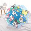 1pc Hello Kitty Characters Around the World Umbrella with Plastic Handle,Suitable for All Seasons Home Travel Outdoor UmbrellaSanlio326
