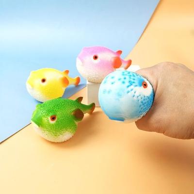 Противоскользящая игрушка, многофункциональная легкая сенсорная игрушка в форме рыбы фугу для расслабления