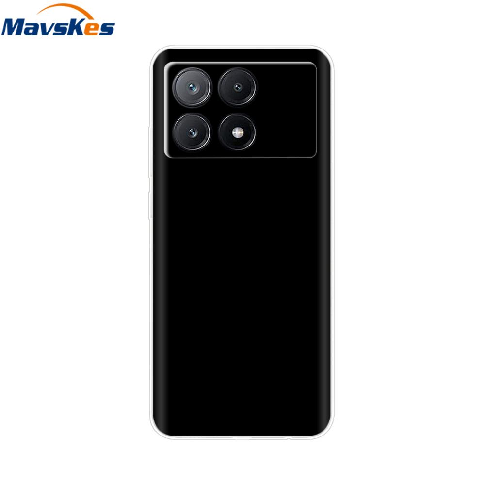 Чехол для Xiaomi Poco X6 Pro Мягкий ТПУ Силиконовый Телефон Прозрачная Крышка Для Xiaomi Poco X6 5G Чехол Бампер Pocox6 X 6 5G 2024 Funda Coque