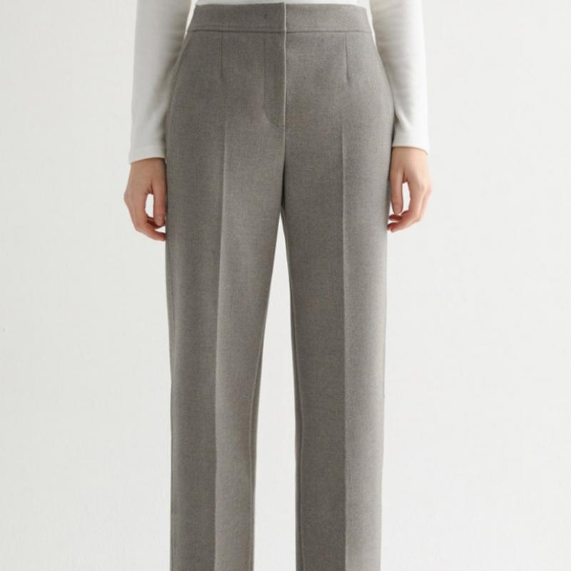 [shs Miss] Basic Straight Pants Swwslo41130 Gb