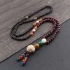Ethnic Wind Wooden Buddha Sweaters Chain Male Chicken Wing Beads Long Eliminating Necklace Women's Scenic Area Yiwu Jewelry