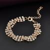 Fashion Women's Gold Silver Plated Clear Crystal Chain Bracelet Bangle Jewelry
