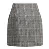 Women's, High Waisted, Plaid Skirt, Tight Fitting, Pencil, Wool, Mini Skirt