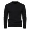 2023 New Warm Men's Pullovers Sweater for Fall and Winter with Solid Color and Soft Material Casual Classic Sweater Men