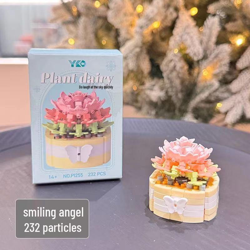 Подарок ко Дню учителя: Совместимые кубики Lego Букет и Суккуленты Игрушки