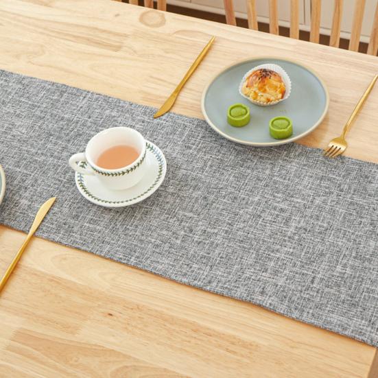 Дорожка для праздничного стола, однотонная, утолщенная, термостойкая, 30 x 180 см, нескользящая, пригодная для машинной стирки, для вечеринок, свадеб, банкетов, украшения стола, настольный флаг