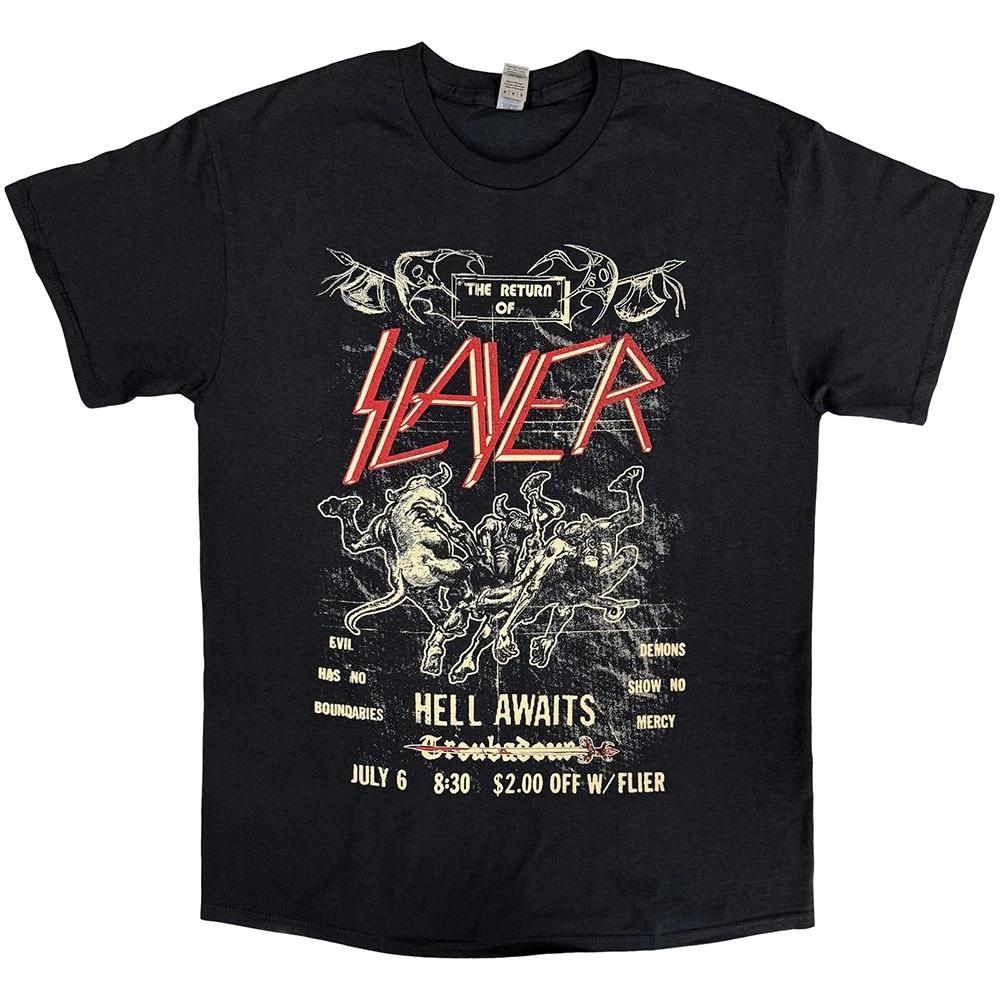 Slayer Unisex TShirt Vintage Flyer Black