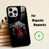 Чехол для телефона с комиксом HH-Hanma Baki для iPhone 17, 16, 15, 14, 13, 12, 11 Plus, Pro, магнитный с беспроводной зарядкой Magsafe