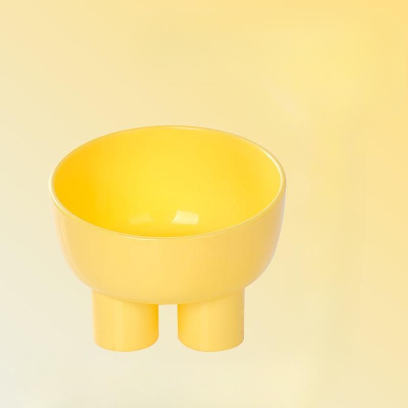 Высокая миска для кошек в скандинавском стиле с наклонной мультяшной защитой от опрокидывания, миска для домашних животных, миска для кошек и собак, миска для еды