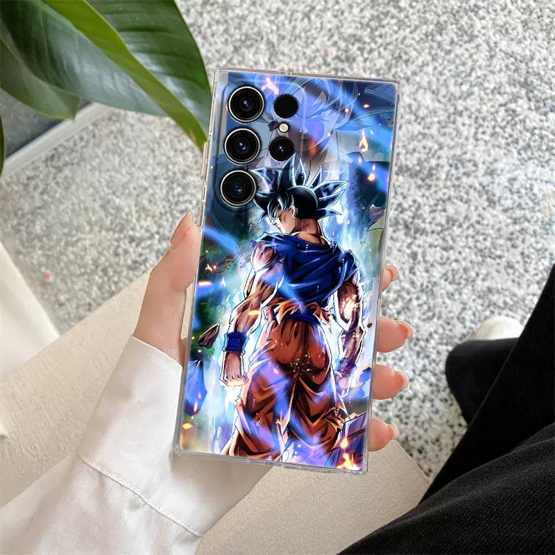 Goku Black Dragons B-Ball S26 Ultra Case Coque For Samsung Galaxy S25 S26 S24 S23 Ultra S22 S20 Plus S21 FE 5G Clear Phone Cover