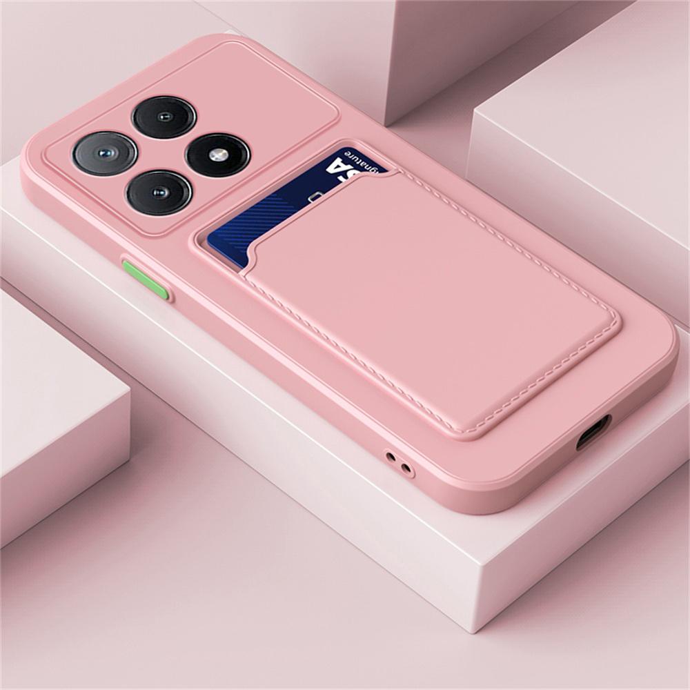 Для Xiaomi 14T Pro 14 T чехол-кошелек с отделением для карт, матовый мягкий чехол для Xiaomi 13T 14 Mi 14TPro, силиконовый защитный чехол цвета конфет, противоударный чехол