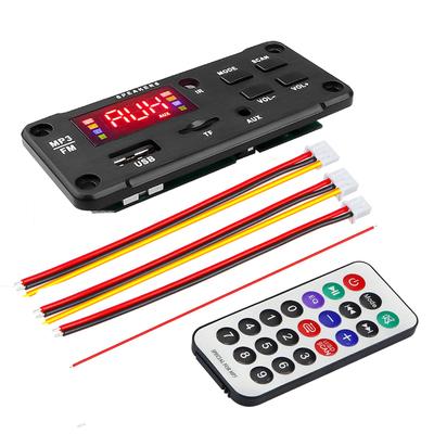 Беспроводной Bluetooth MP3 WMA декодер плата аудио модуль поддержка музыкального плеера USB TF AUX FM аудио радио модуль для автомобильных аксессуаров