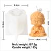 Мини Мультяшный Монах Свеча Силиконовая Форма 3D Статуя Будды Гипсовая Форма Бетонная Смола Молды DIY Религия Храм Будда Домашний Декор