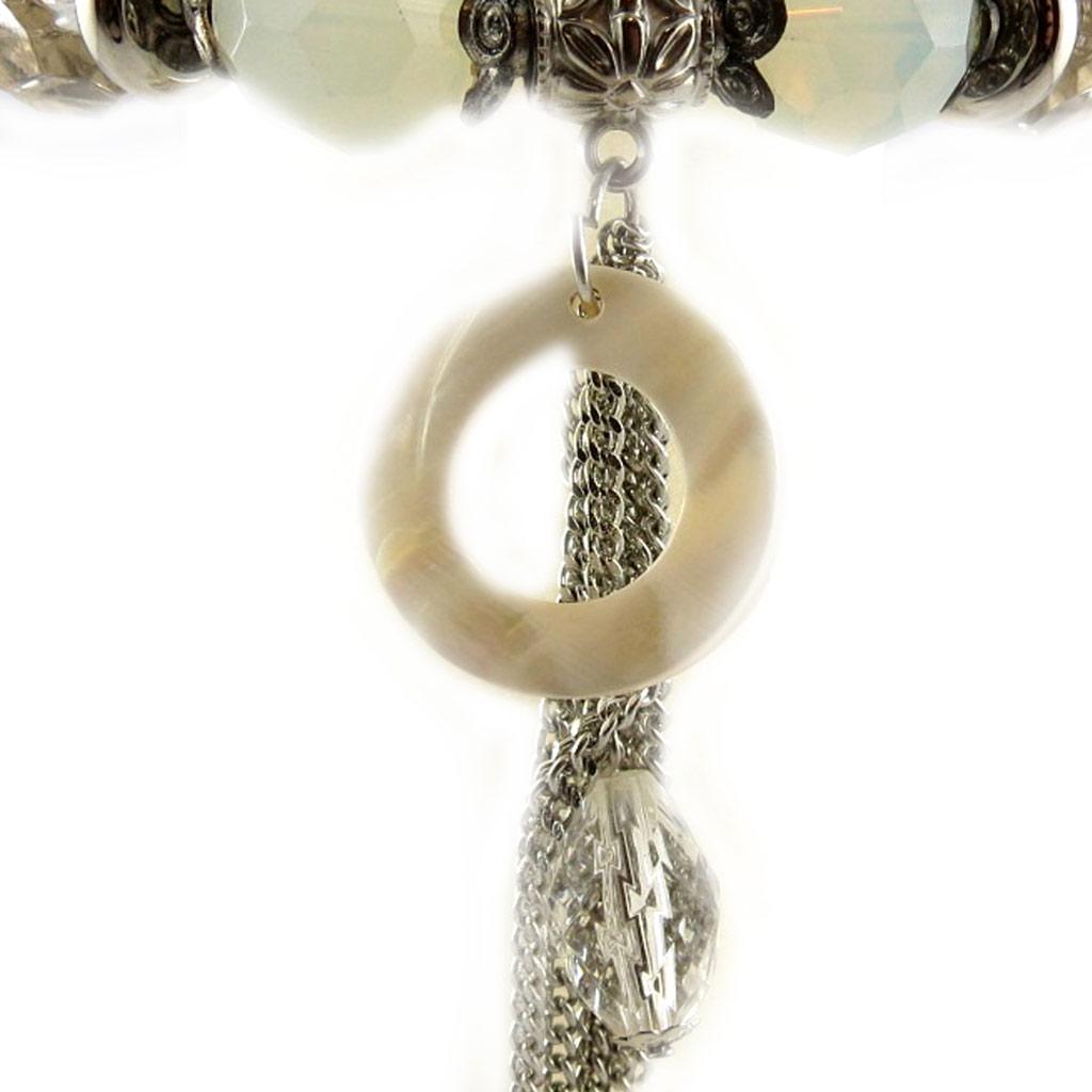 Les Trésors De Lily [E1332] - White 'Dream' Designer Bracelet