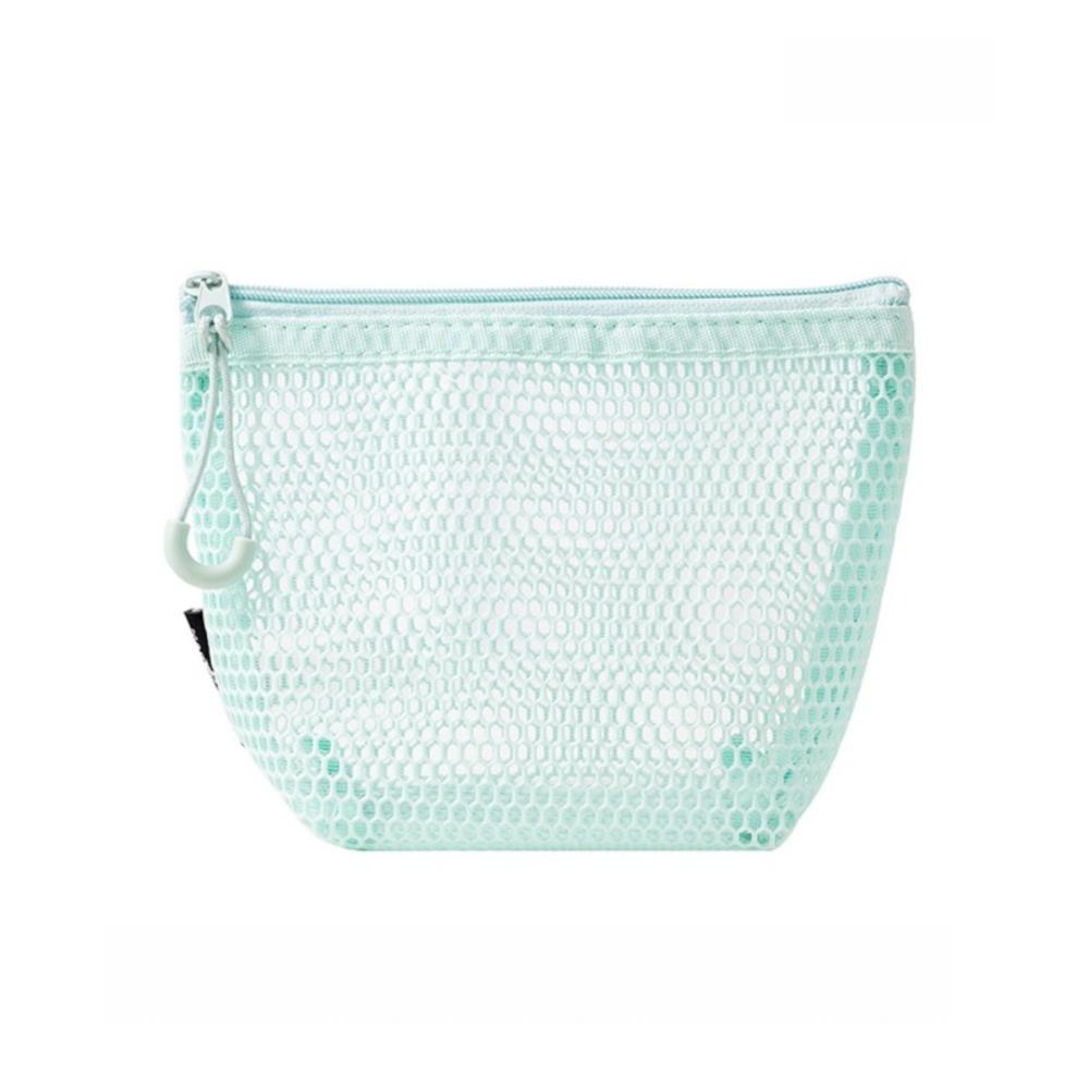 Mesh Cosmetic Bag Dopamine Sundries Storage Pouch Portable Zipper Coin Purse  Travel