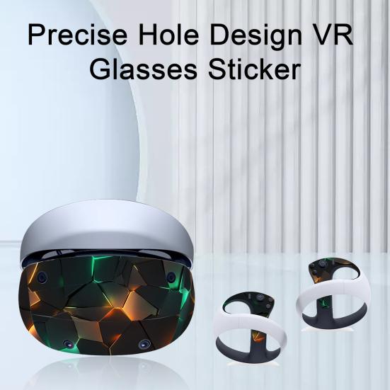 Наклейка для VR-очков Уникальный прозрачный узор Защитная от царапин Легко устанавливается Наклейка для очков VR-гарнитуры для PS VR2