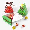 6/12Pcs Christmas Tree Shape Candy Box DIY Cookie Snack Baking Packaging Box Bag Xmas Gift Box New Year Party Decor Kid Favors