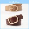 Минималистичный женский кожаный ремень с пряжкой из сплава для повседневной моды и ношения с джинсами
