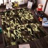 Camouflage Pattern Carpet with Brown1Green1and Beige Military Style Design Suitable for use as an anti-slip1 for1room and bedroom sofas