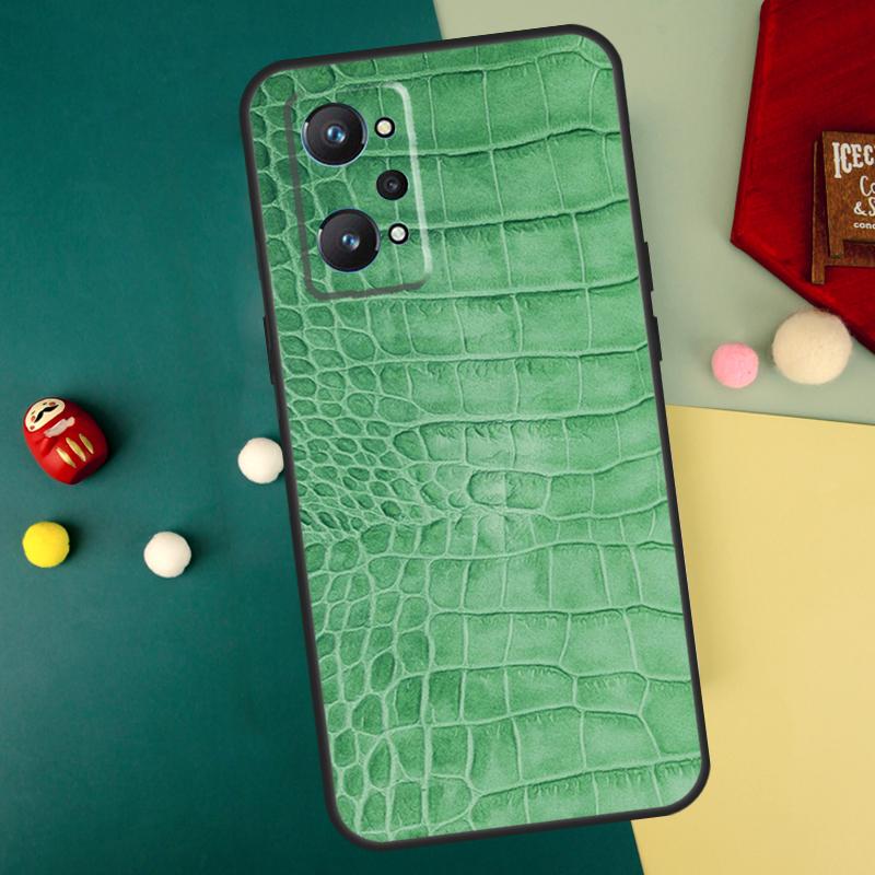 Чехол для Realme GT7 Pro 15 13 10 11 12 14 Pro Plus C55 C71 C75 C67 C63 C61 C53 C35 C65 GT6 с принтом под крокодила
