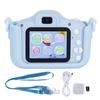 Children Camera 40MP Cartoon Cat Photograph Camera with Puzzle Games Birthday GiftsBlue