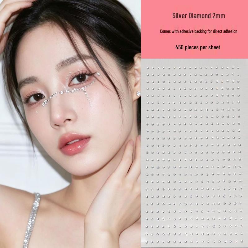 Shan Gen Crystal Diamond Eye Makeup Stickers с самоклеящимися стразами