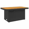VidaXL Ensemble à Manger de Jardin avec Coussins 4 pcs, Table de Terrasse, Meubles de Patio, Mobilier d'Extérieur, Noir 3277336