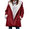 Parker Coat Warm Coat Women's Fashion Jacket Winter Warm Fleece Lined Jacket Coat Casual Hooded Outwear with Pockets