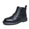 Pointed Toe Men's Low Top Shoes New Arrival Men's Ankle Boots Outdoor Lace-Up Male Casual Shoes All-match Leather Walking Boots