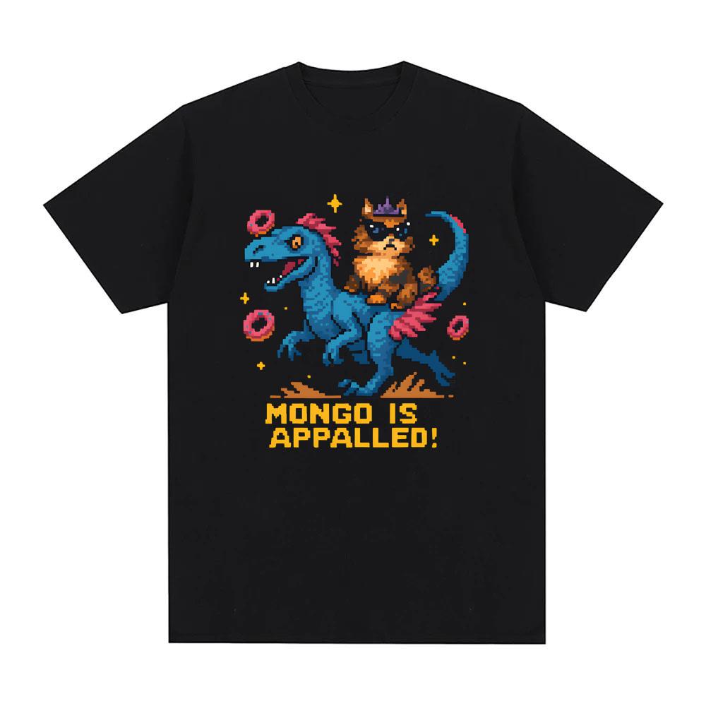 Mongo is Appalled Dungeon Crawler Carl TShirt Round Neck Comfortable Tees Summer Oversized Clothes Fashion Cotton Oneck Tops