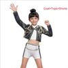 Kids K-pop Rumi Zoey Mira Cosplay Huntrix Costume 3D Print Demon Hunters Mira Stage Costumes Child Halloween Party Clolthes Set