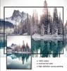 Flower Lake Snow Owl Deer Forest Landscape Winter Wall Art Canvas Painting Nordic Posters And Prints Wall Pictures Home Decor