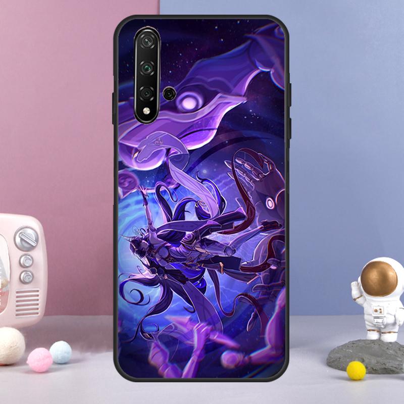 Genshin Impact Raiden Shogun For Huawei Nova 3i 7i 8i 11i 12i 9 10 SE Y60 Y61 Y70 Y72 Y73 Y90 Y91 P20 P40 P30 Lite Case