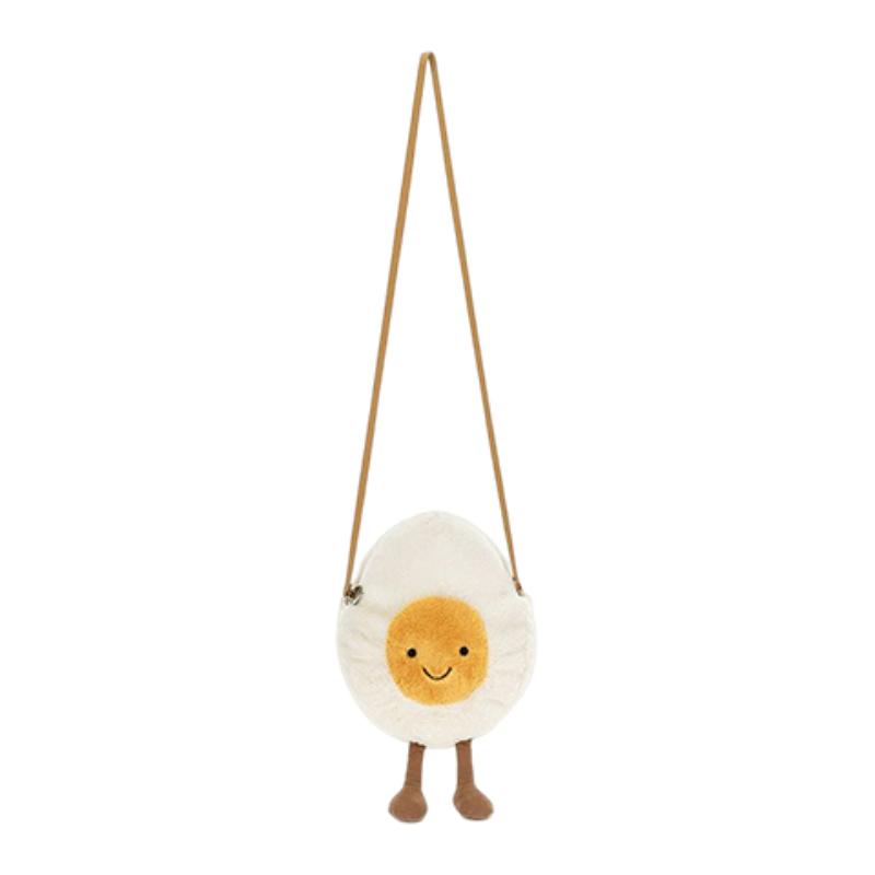 JELLYCAT Пасхальная серия Сумочка в виде варёного яйца Жёлтая кукла Плюшевая кукла 30 см в высоту