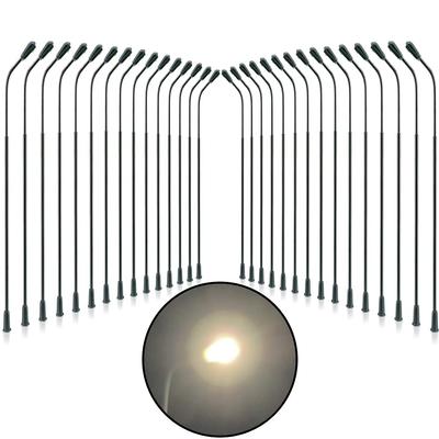 Freell Уличный фонарь Светодиодный свет 3В Цвет лампы Оранжевый 78мм Набор из 30 штук Модель уличного фонаря Дорожный свет Столб уличного фонаря Модель железной дороги Модель здания