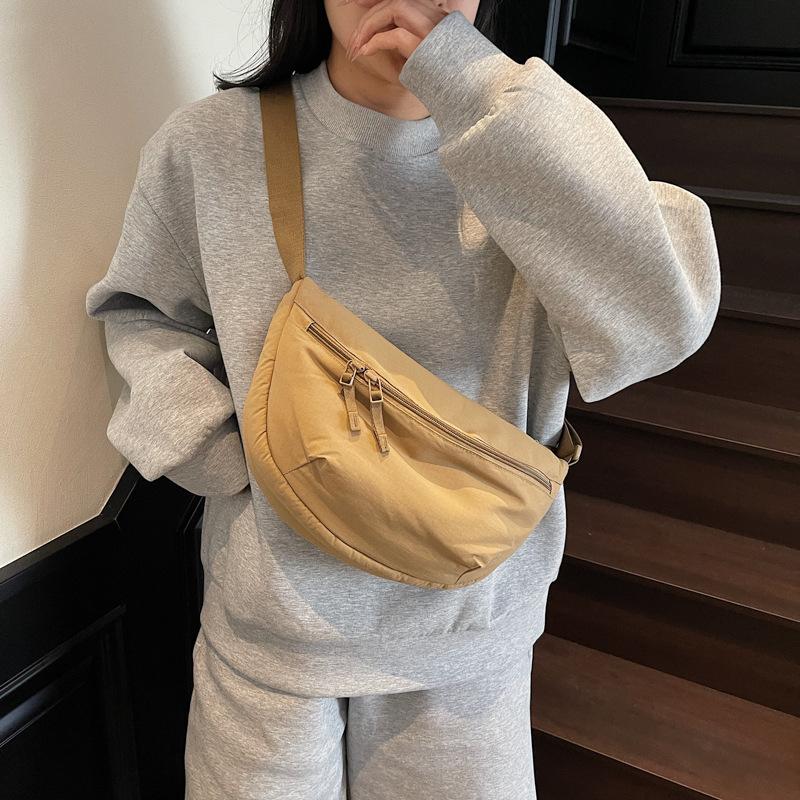 Популярная модная нагрудная сумка женская новая простая сумка через плечо большой вместимости легкая повседневная сумка-мессенджер