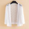 Summer Women Lace Jacket Thin Cardigan Open Front Lace Top Plus Size Lace Blouse Loose Sun Protection Shawl