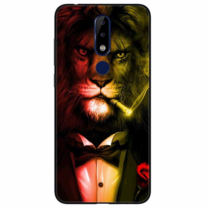 Для Nokia 5.1 Plus Чехол Мягкий Силикон Мультфильм Модный ТПУ Чехлы для Телефона для Nokia X5 Обложка 5.1Плюс Милый для NokiaX5 Защитный