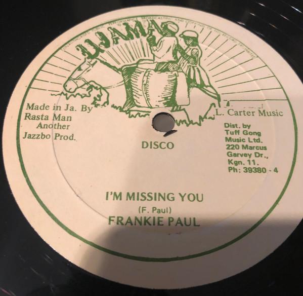 12-дюймовая пластинка FRANKIE PAUL - I'm Missing You NONE Ujama Ямайское регги, ска и даб Б/У
