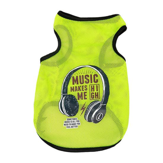 Жилет для домашних животных, износостойкий полиэстер, ультратонкий жилет без рукавов с солнцезащитным кремом и принтом для домашних животных