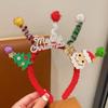 Merry Chritmas Christmas Headband Xmas Antler Hair Hoop Decoration Santa Claus Hair Hoop  Children